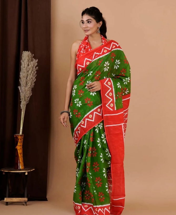 VK 4121 Cotton Printed Daily Wear Sarees Catalog